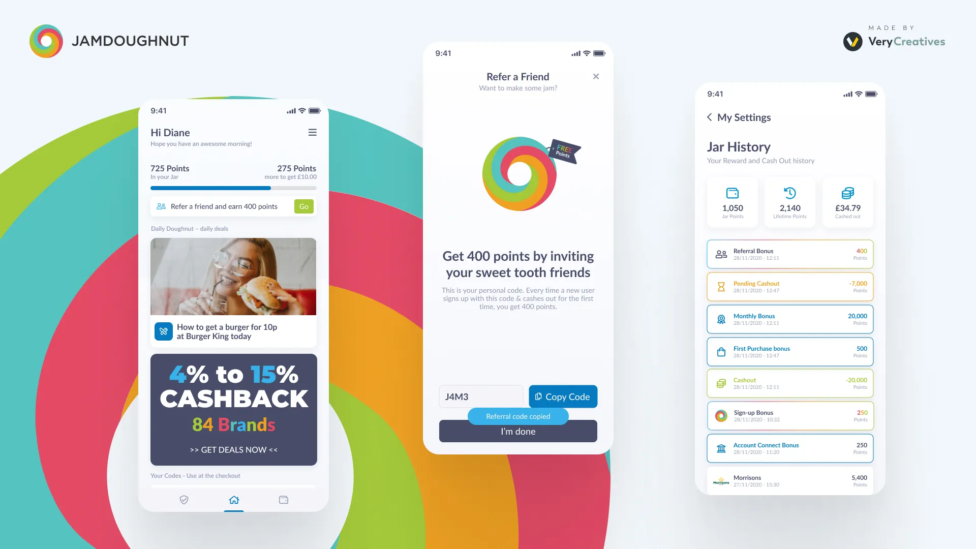 Jamdoughnut - No1. Cashback app in the UK